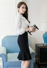 Plain Mermaid Pencil Skirt - Ferlicious